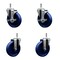 Service Caster 5'' Solid Poly Wheel Swivel 7/16'' Grip Ring Stem Caster Set 2 Brakes, 4PK SCC-GR20S514-SPUS-TLB-716138-2-S-2 - alternate 1